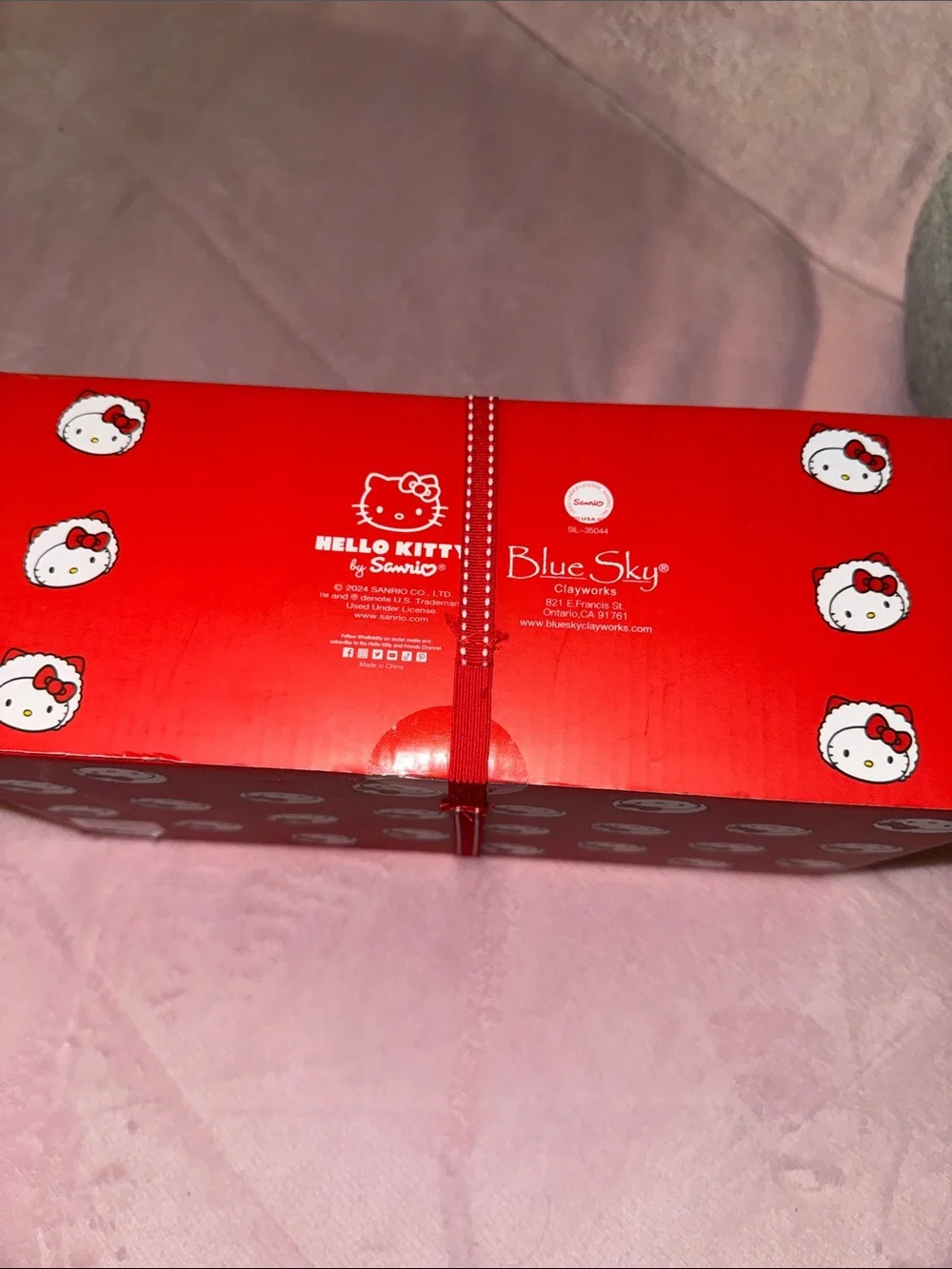 Hello Kitty Pink and Red Holiday Mug & Ornament Set